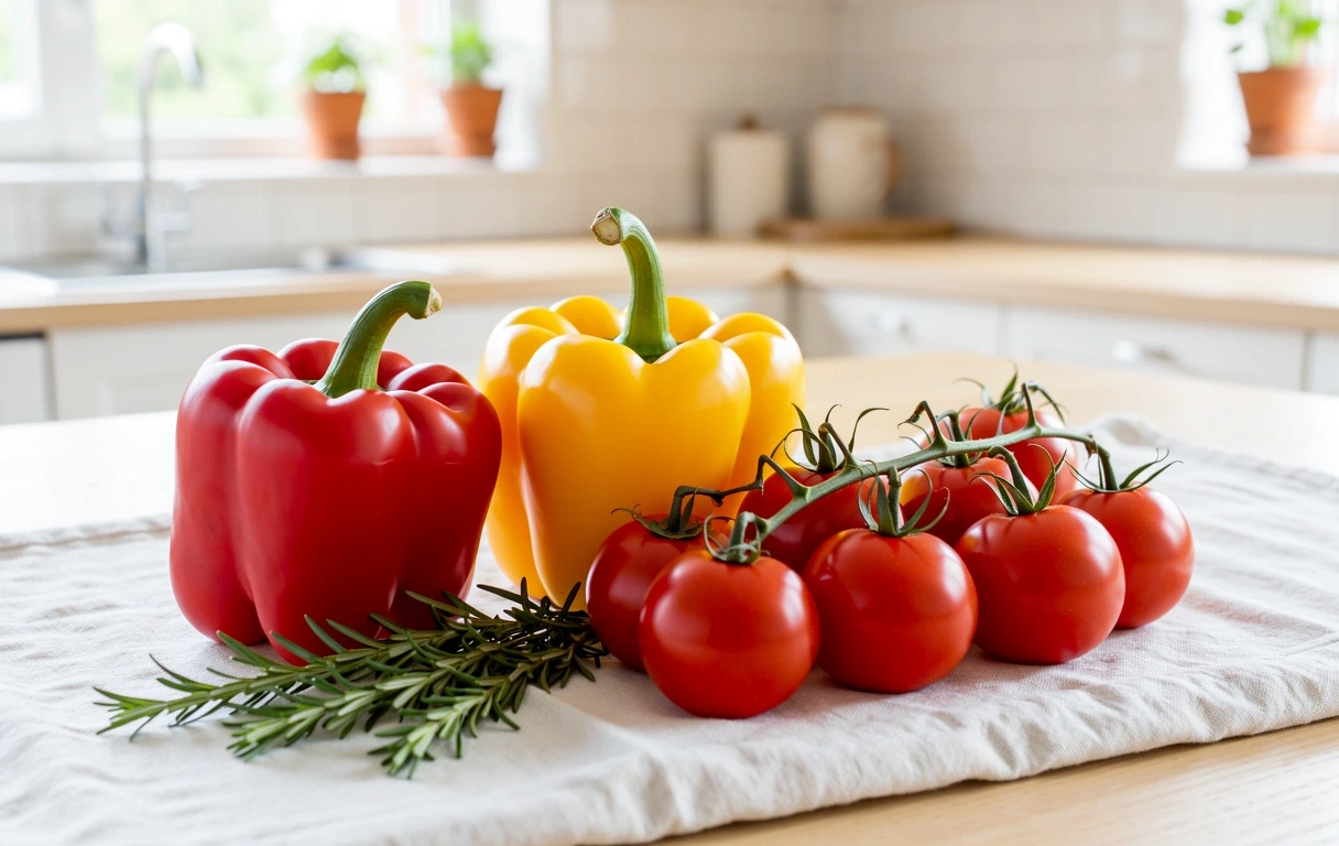 Frische Zutaten für eine gesunde Ernährung